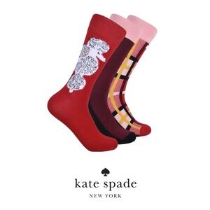 Kate Spade New York Poodle Socks- 3 Pack